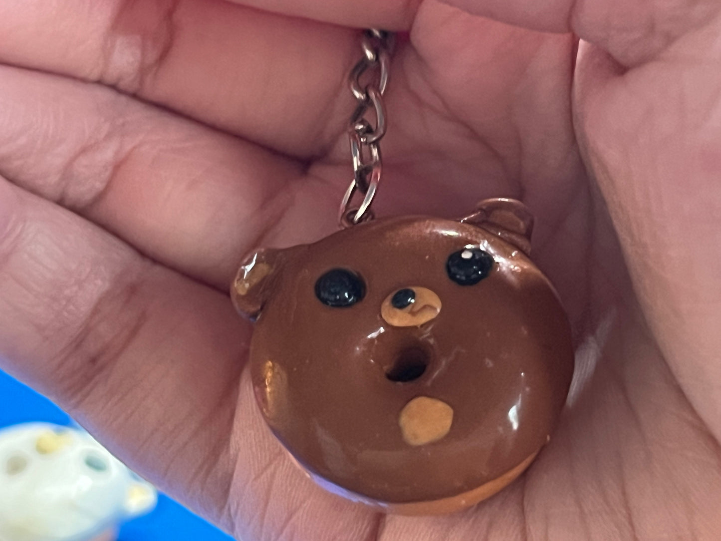 Bear donut keychains