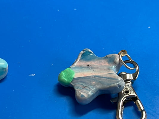 Marbled star charms