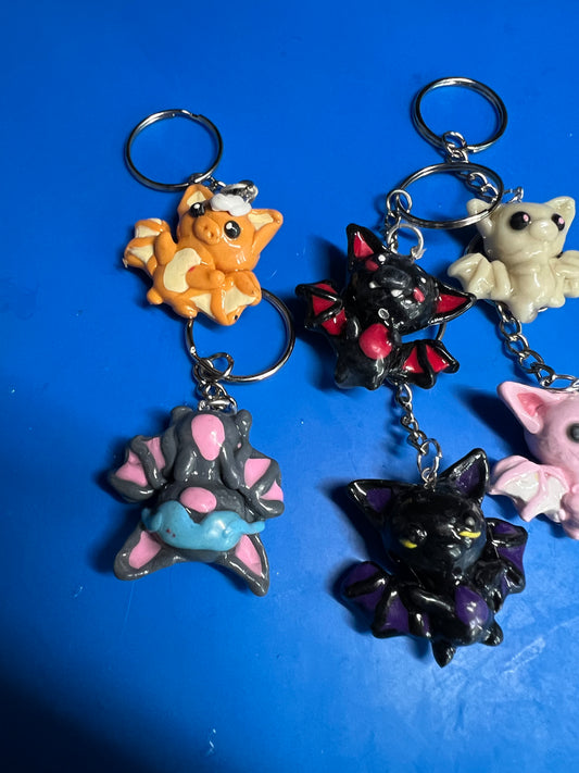 Mystery bat keychains