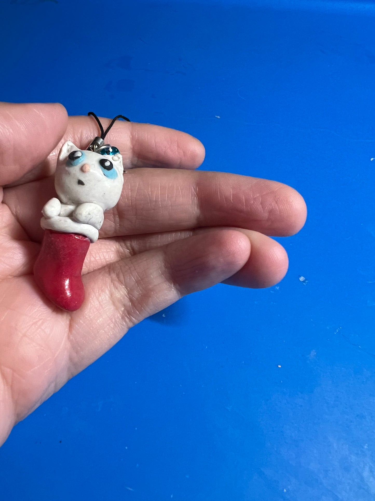 Cat stocking pet ornament