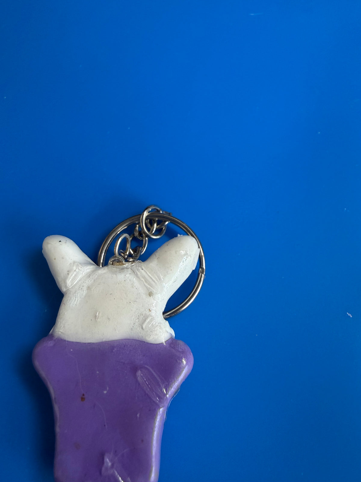 Rabbit in a hat keychain