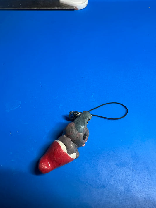 Bunny stocking pet ornament