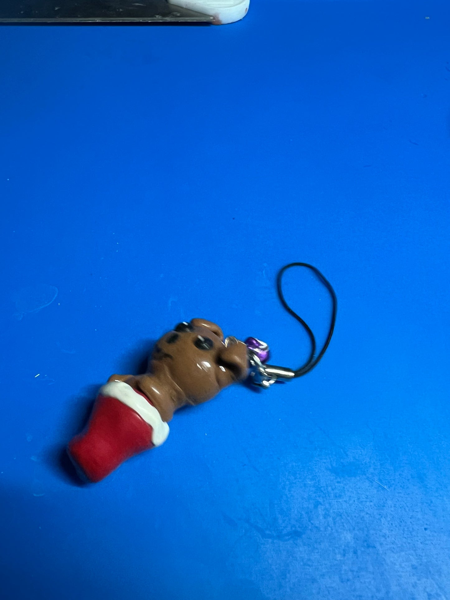 Brown puppy stocking pet ornament