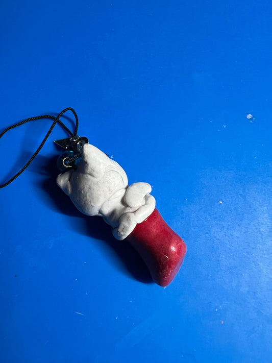 Cat stocking pet ornament