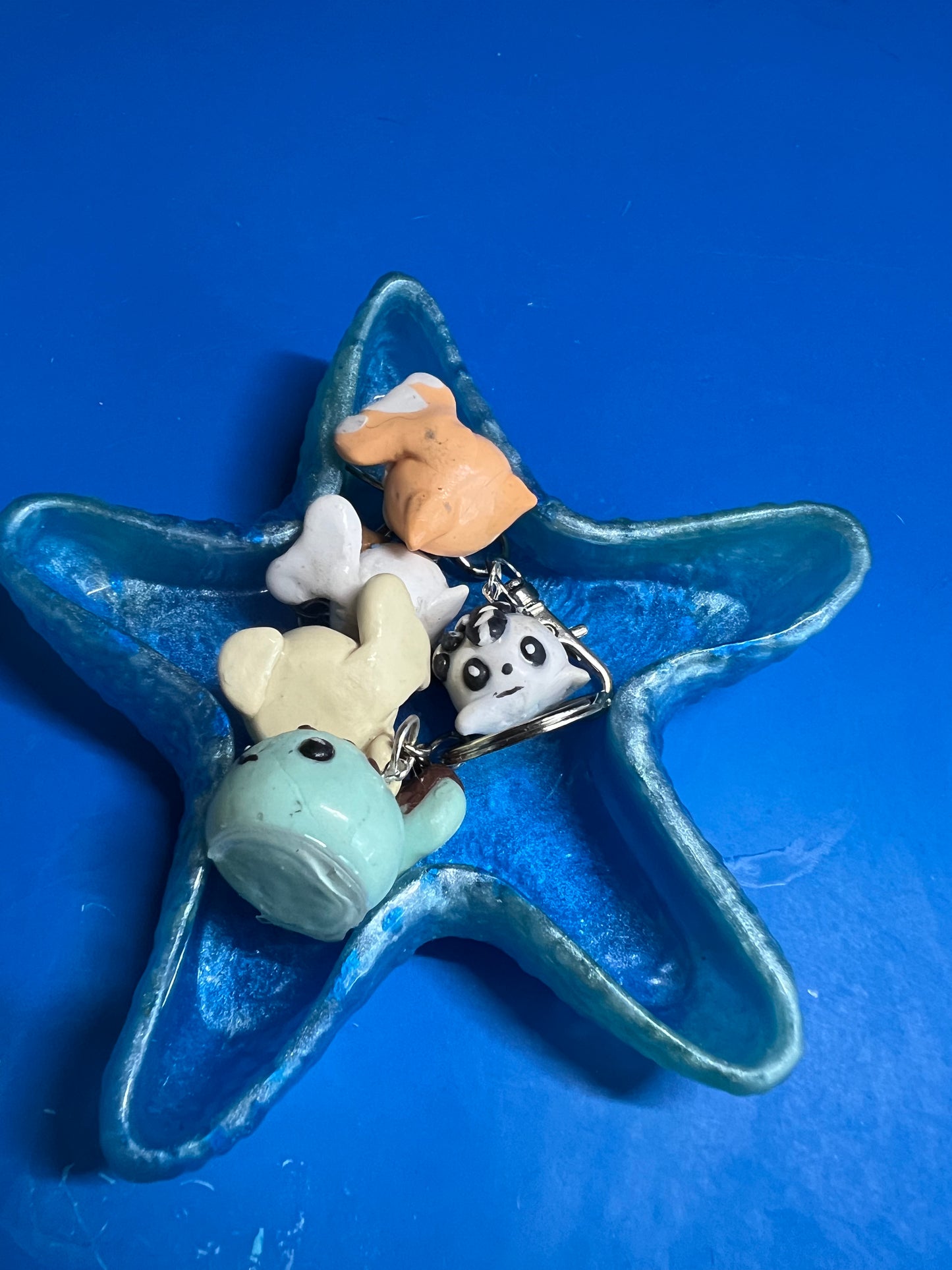 Seashell and starfish trinket trays