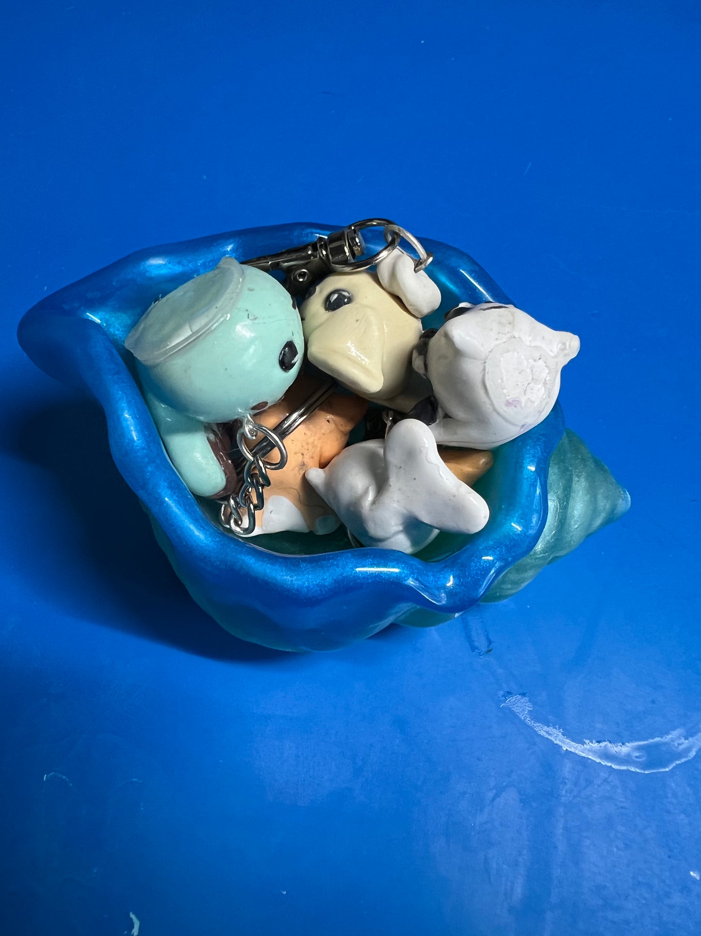 Seashell and starfish trinket trays